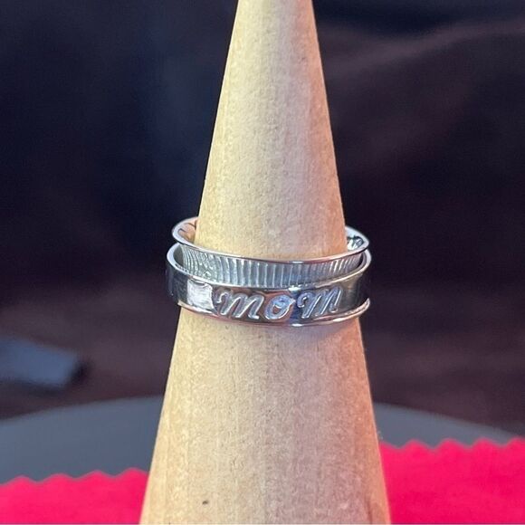 Sterling Silver Stress Relieving Anxiety Spinner Ring Mom Sz6, 4g - Picture 1 of 9